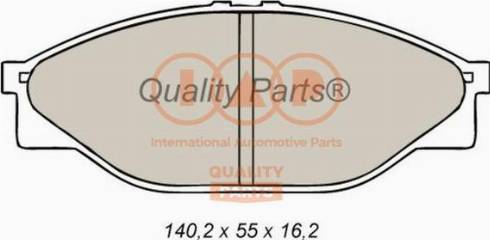 IAP QUALITY PARTS 704-17062X - Brake Pad Set, disc brake autospares.lv