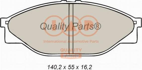 IAP QUALITY PARTS 704-17062 - Brake Pad Set, disc brake autospares.lv