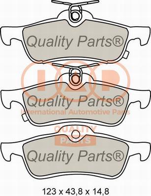 IAP QUALITY PARTS 704-17005X - Brake Pad Set, disc brake autospares.lv