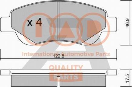 IAP QUALITY PARTS 704-17006P - Brake Pad Set, disc brake autospares.lv