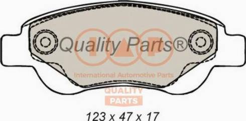 IAP QUALITY PARTS 704-17006X - Brake Pad Set, disc brake autospares.lv