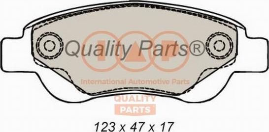 IAP QUALITY PARTS 704-17006 - Brake Pad Set, disc brake autospares.lv