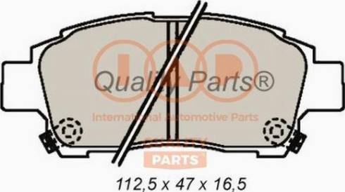 IAP QUALITY PARTS 704-17000X - Brake Pad Set, disc brake autospares.lv