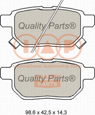 IAP QUALITY PARTS 704-17008X - Brake Pad Set, disc brake autospares.lv