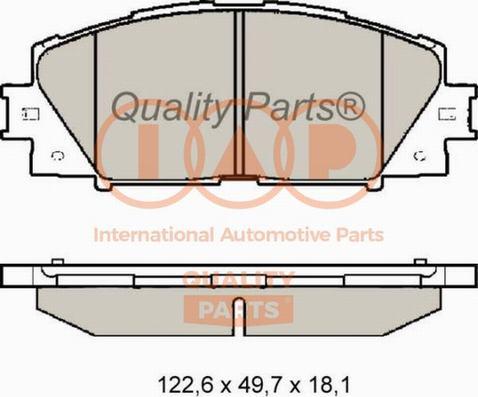 IAP QUALITY PARTS 704-17007X - Brake Pad Set, disc brake autospares.lv