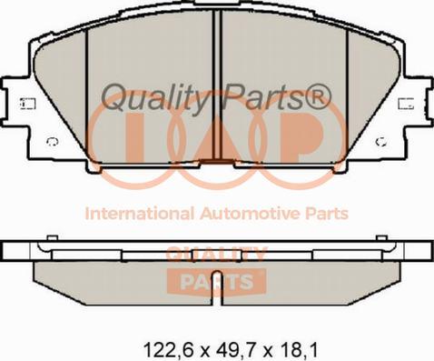 IAP QUALITY PARTS 704-17007 - Brake Pad Set, disc brake autospares.lv