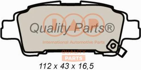 IAP QUALITY PARTS 704-17084X - Brake Pad Set, disc brake autospares.lv