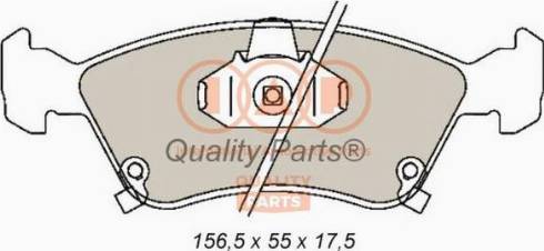 IAP QUALITY PARTS 704-17082X - Brake Pad Set, disc brake autospares.lv