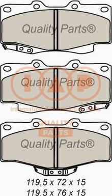 IAP QUALITY PARTS 704-17070X - Brake Pad Set, disc brake autospares.lv