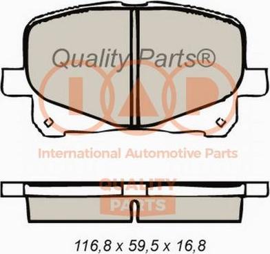 IAP QUALITY PARTS 704-17072X - Brake Pad Set, disc brake autospares.lv