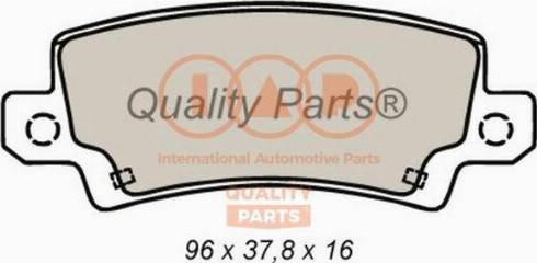 IAP QUALITY PARTS 704-17195X - Brake Pad Set, disc brake autospares.lv