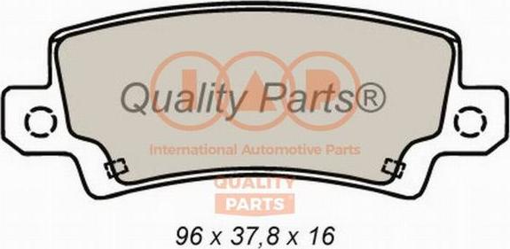 IAP QUALITY PARTS 704-17195 - Brake Pad Set, disc brake autospares.lv