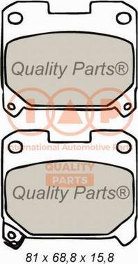 IAP QUALITY PARTS 704-17191 - Brake Pad Set, disc brake autospares.lv