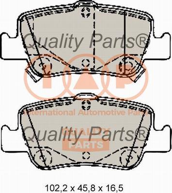 IAP QUALITY PARTS 704-17197X - Brake Pad Set, disc brake autospares.lv