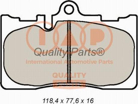 IAP QUALITY PARTS 704-17144P - Brake Pad Set, disc brake autospares.lv