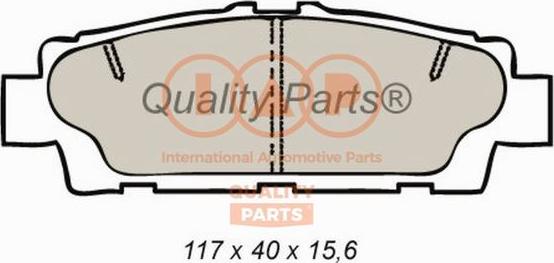 IAP QUALITY PARTS 704-17141X - Brake Pad Set, disc brake autospares.lv