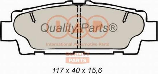 IAP QUALITY PARTS 704-17141 - Brake Pad Set, disc brake autospares.lv