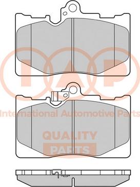 IAP QUALITY PARTS 704-17113 - Brake Pad Set, disc brake autospares.lv