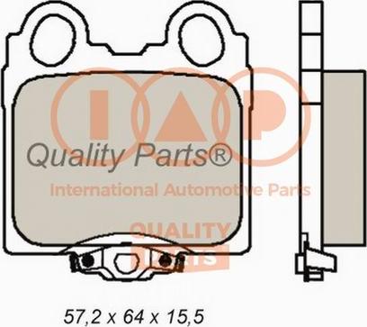 IAP QUALITY PARTS 704-17112X - Brake Pad Set, disc brake autospares.lv