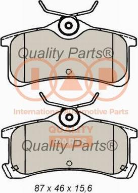 IAP QUALITY PARTS 704-17184X - Brake Pad Set, disc brake autospares.lv