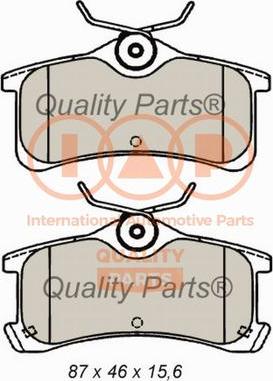 IAP QUALITY PARTS 704-17184 - Brake Pad Set, disc brake autospares.lv