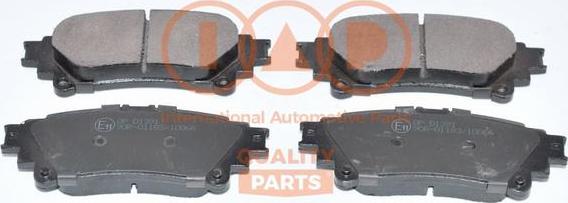 IAP QUALITY PARTS 704-17135X - Brake Pad Set, disc brake autospares.lv