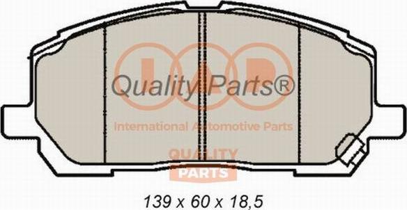 IAP QUALITY PARTS 704-17130 - Brake Pad Set, disc brake autospares.lv