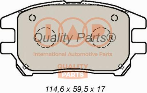 IAP QUALITY PARTS 704-17131P - Brake Pad Set, disc brake autospares.lv