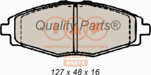 IAP QUALITY PARTS 704-20060X - Brake Pad Set, disc brake autospares.lv