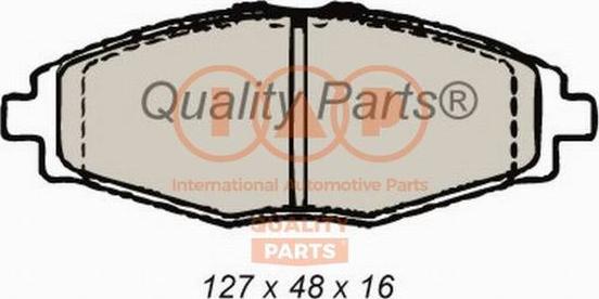 IAP QUALITY PARTS 704-20060 - Brake Pad Set, disc brake autospares.lv