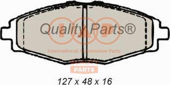 IAP QUALITY PARTS 704-20062G - Brake Pad Set, disc brake autospares.lv