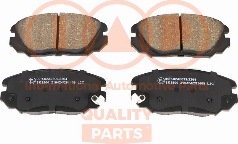 IAP QUALITY PARTS 704-20120 - Brake Pad Set, disc brake autospares.lv