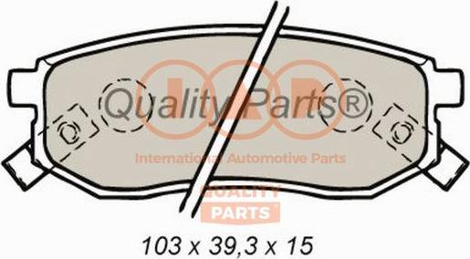 IAP QUALITY PARTS 704-21045X - Brake Pad Set, disc brake autospares.lv