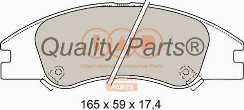 IAP QUALITY PARTS 704-21042X - Brake Pad Set, disc brake autospares.lv