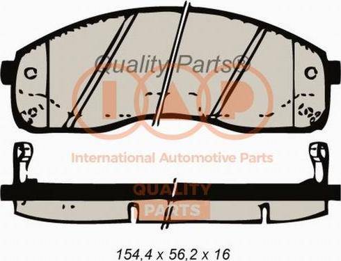 IAP QUALITY PARTS 704-21051X - Brake Pad Set, disc brake autospares.lv