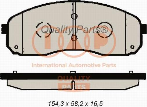 IAP QUALITY PARTS 704-21052X - Brake Pad Set, disc brake autospares.lv