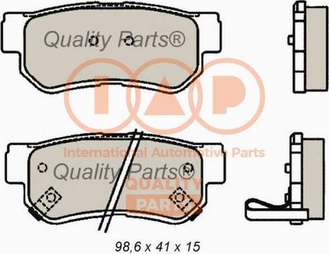 IAP QUALITY PARTS 704-21089X - Brake Pad Set, disc brake autospares.lv