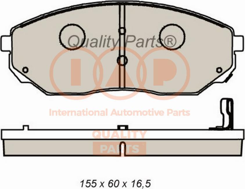 IAP QUALITY PARTS 704-21083G - Brake Pad Set, disc brake autospares.lv