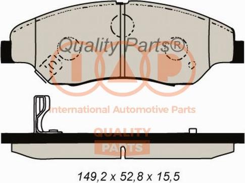 IAP QUALITY PARTS 704-21021 - Brake Pad Set, disc brake autospares.lv