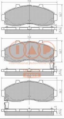 IAP QUALITY PARTS 704-21079 - Brake Pad Set, disc brake autospares.lv