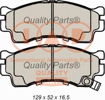 IAP QUALITY PARTS 704-21076 - Brake Pad Set, disc brake autospares.lv