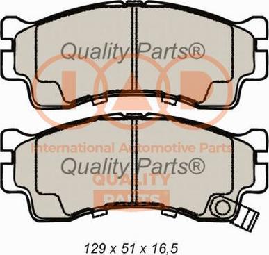 IAP QUALITY PARTS 704-21071 - Brake Pad Set, disc brake autospares.lv