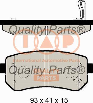 IAP QUALITY PARTS 704-21073 - Brake Pad Set, disc brake autospares.lv