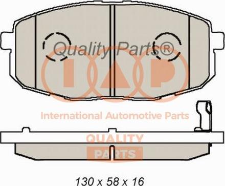 IAP QUALITY PARTS 704-21077 - Brake Pad Set, disc brake autospares.lv