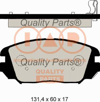 IAP QUALITY PARTS 704-21110 - Brake Pad Set, disc brake autospares.lv