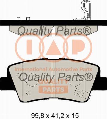 IAP QUALITY PARTS 704-21111G - Brake Pad Set, disc brake autospares.lv