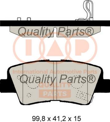 IAP QUALITY PARTS 704-21111 - Brake Pad Set, disc brake autospares.lv