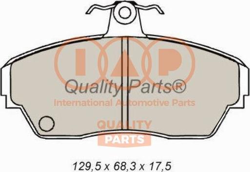 IAP QUALITY PARTS 704-22020 - Brake Pad Set, disc brake autospares.lv