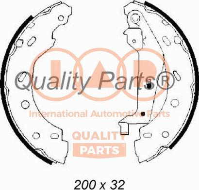 IAP QUALITY PARTS 705-00100 - Brake Shoe Set autospares.lv