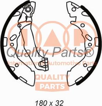 IAP QUALITY PARTS 705-07090 - Brake Shoe Set autospares.lv